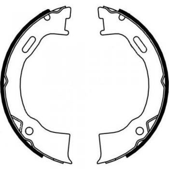Mâchoires de frein à main JEEP – modèle 8DA 355 050‑161 (HELLA)
