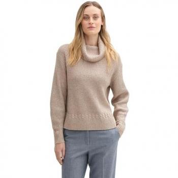 Pull col roulé denim couleur TT L