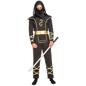 Ninja Warrior Suit – Black & Gold (Male)