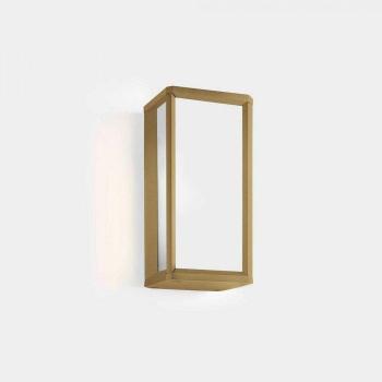Linterna exterior Skat Mini Box LED Dorado, Blanco IP65 9W 2700K