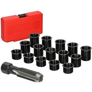 Set Réparation Bougies ECD Germany – Inserts filetés M14 x 1,25 mm – 16 pièces avec boîte