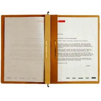 Dossier en carton A4 marron avec suspension PP