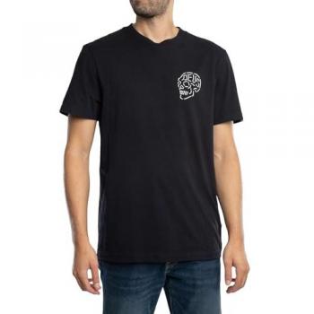 Camiseta Negra Hombre Deus Ex Machina Calavera Diseño Venice