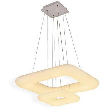 Éclairage LED Carré 68W avec Télécommande 3in1