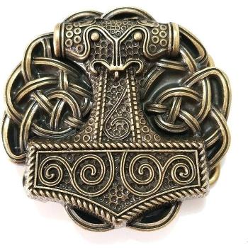 Vintage Viking Hammer Belt Buckle for Jeans