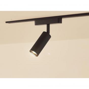 Lindby Lumaro 48V Dimmable LED Spot Light, Black, Ø 4 cm, Aluminium