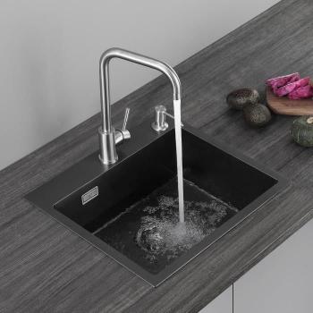 Evier Noir Anthracite 50x45 cm – Lavabo de Cuisine CECIPA Inox 201