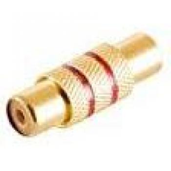 S-IMPULS Cinchadapter, Kupplung/Kupplung, 1-fach, rot
