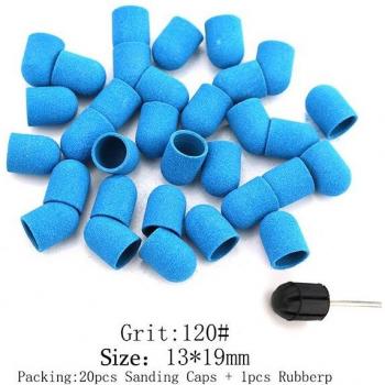 20Pcs Rubber Grip Foot Polishing Sanding Caps