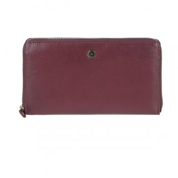 Greenburry Red Leather Spongy Wallet 19 cm