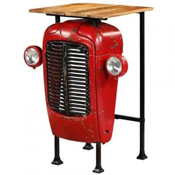 Table de Bar Tracteur en Bois Massif