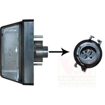 VAN WEZEL 2813920 Luz de matrícula