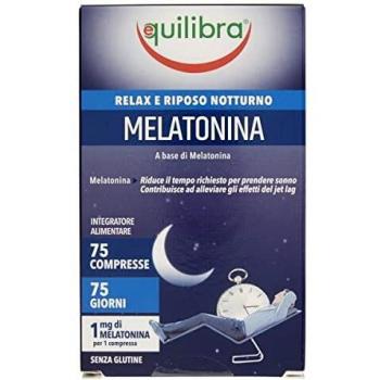 Equilibra Melatonina Integratore Relax e Riposo Notturno 75 Compresse