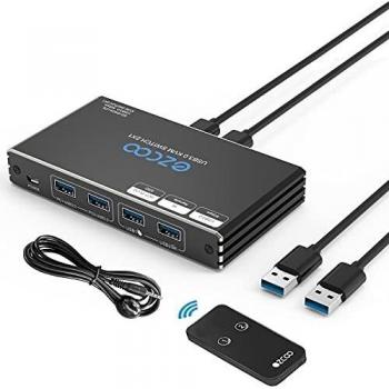 USB 3.0 Sharing Switcher with IR Remote