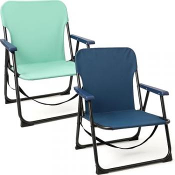 Set de 2 Sillas de Playa Plegables