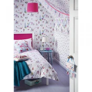 Arthouse Paris with Love Wallpaper, White Multi, 53 cm x 10.05 m