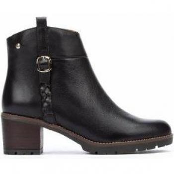 Pikolinos Botín de Piel Llanes Negro para Mujer