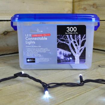 TRANSCON Samuel Alexander 300 Ice White LED Super Long Snowtime Lights