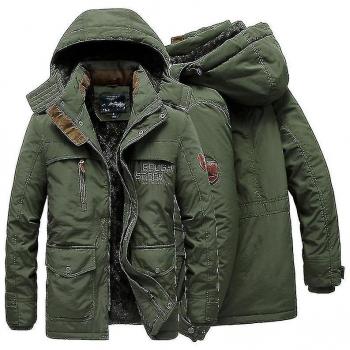 Parka de Lana Forro con Capucha
