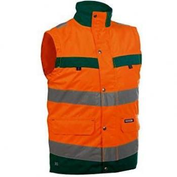 Dassy Bilbao Weste, Warnschutz, Orange/Grün, L