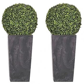 Doble Set de Maceta Alta 35L Prosperplast Urbi Square Effect