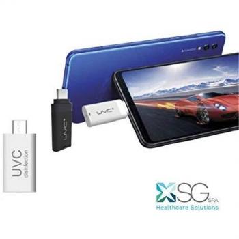 Sterilizzatore raggi UV per smartphone portatile USB-C (bianco)