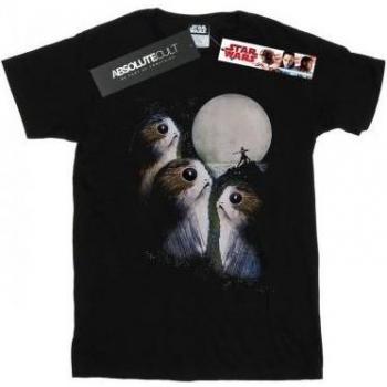 Star Wars Boys The Last Jedi Porgs Sunset T-Shirt Black 5-6 Years