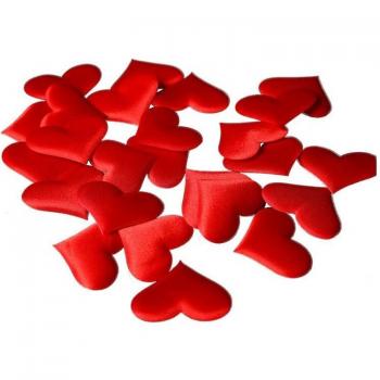 Pétales cœur rouge 3D, éponge, 5 cm, 250 pièces, décoration mariage SJ012