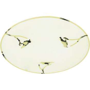 Plafonnier rond OISEAUX 30,5 cm en métal jaune