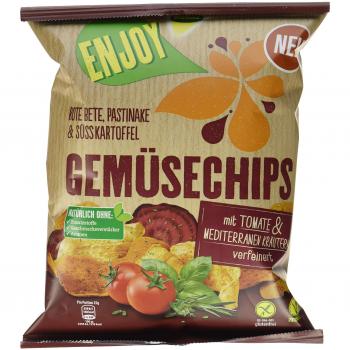 Kühne Gemüsechips mit Tomate & Mediterranen Kräutern, 10 x 75 g