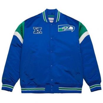 Men's Seattle Seahawks Bomber Jacket in Blue