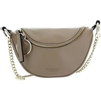 19‑cm-Seidenfelt Schultertasche – Muddy Taupe – Skien