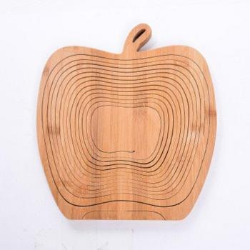 Foldable Bamboo Apple Fruit Basket