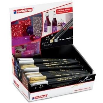 Edding Fasermaler 1200 (Gold/Silber, 50 Malstifte)