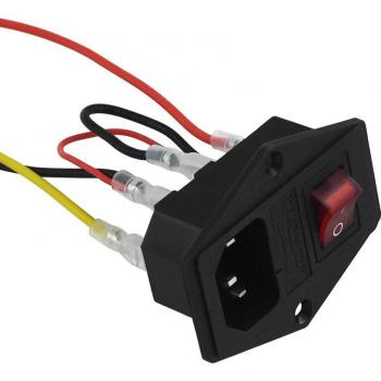 220V/110V Voeding Schakelaar voor 3D Printer met Zekering