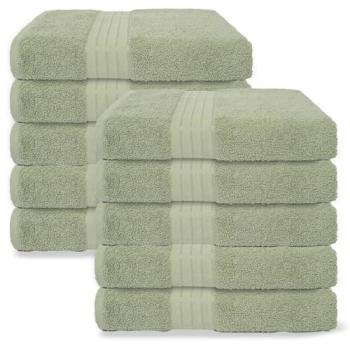 FreshLeaf Green Bath Cloth Collection – 10-Pack