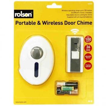 Rolson 60060 Battery-Driven Doorbell – White