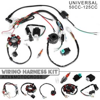 50CC-125CC ATV Motorcycle Ignition Wiring Harness with CDI and Stator