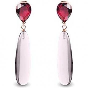 Pendientes Illal de plata 925 con baño de oro rosa