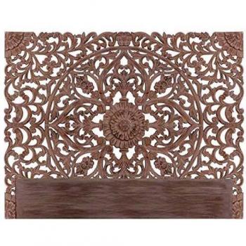 Tête de lit design 180cm en bois marron