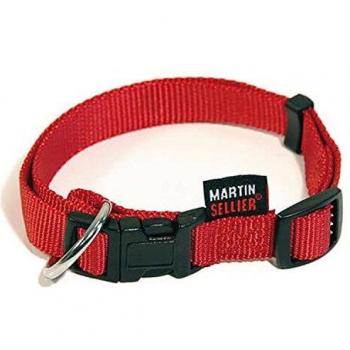Collier Réglable pour Chien Martin Sellier Rouge