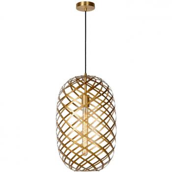 Lucide Tungsten Pendant Light 32cm Matt Gold