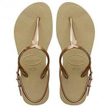Havaianas Gold Twist Sandals, taglia 39-40 Donna colore Bronzo|Oro