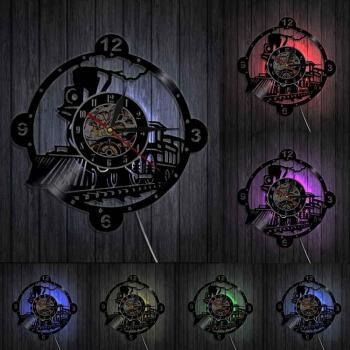 Reloj de pared tren de vapor