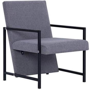 VidaXL Hellgrauer Stoff-Armlehnsessel