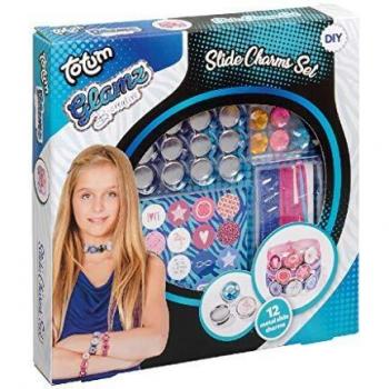 Totum Glamz DIY Schmuckset – 2 Armbänder, 1 Kette, Charms & Sticker