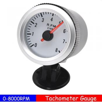 Tacómetro de Coche LED azul, rango 0-8000RPM, 2 (52mm), 12V, incluye soporte de cápsula