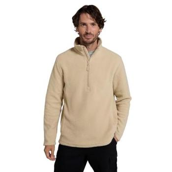 Mountain Warehouse Half‑Zip Fleece for Men – Beige