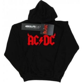 AC/DC Boys White Hoodie Horn‑Design – 9‑11
