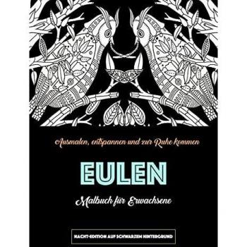 Eulen Malbuch für Erwachsene:
